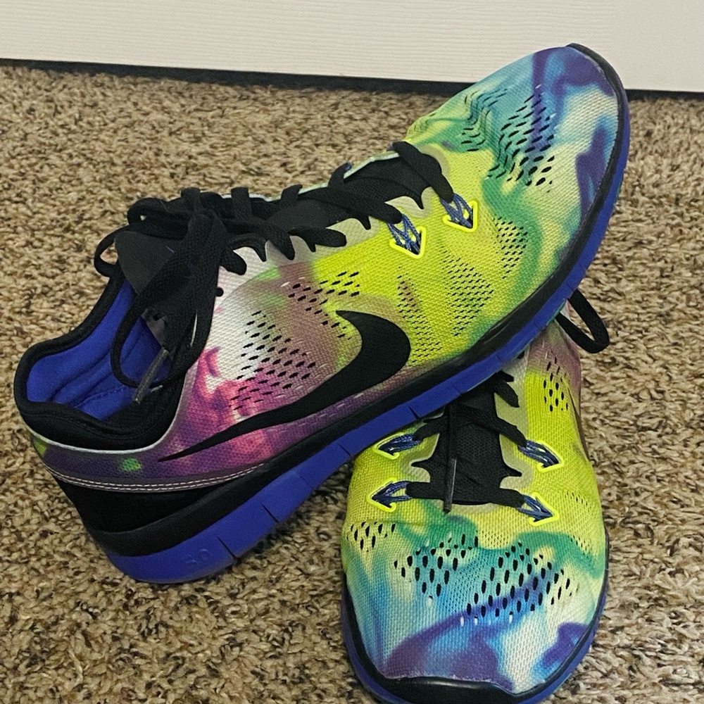 Women’s Nike Free TR 5.0 Running 2014 Vintage Tye Dye Purple Size 8.5 704695-002 - Picture 2 of 7